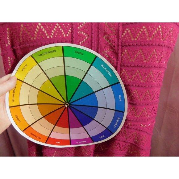 Roz & Ali Magenta Lace color Nude Lined Dress Size 14 - Picture 10 of 10